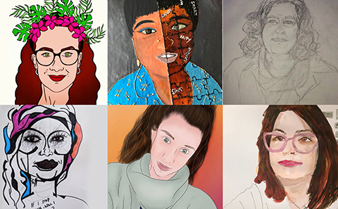 Self portraits of people in care